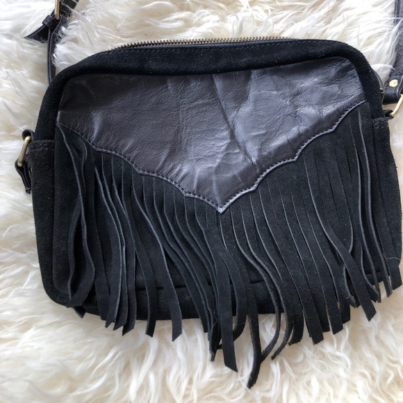 asos black purse